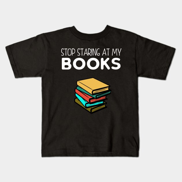 Funny Book Merchandise Kids T-Shirt by SiGo